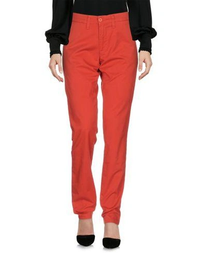 Shop Carhartt Casual Pants In Red