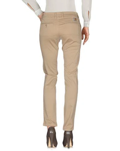 Shop Carhartt Casual Pants In Sand