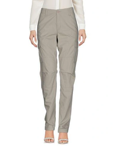Shop Carhartt Casual Pants In Grey