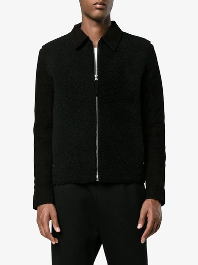 Shop Lot78 Reverse Shearling Jacket In Black
