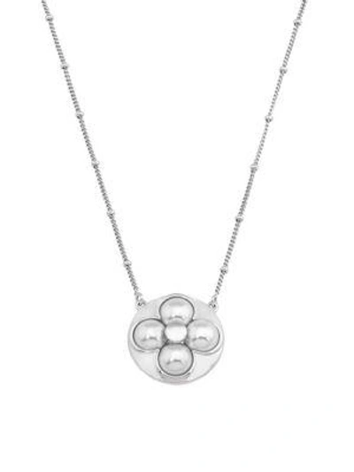 Shop Majorica Luck 8mm White Mabe Pearl & Sterling Silver Pendant Necklace