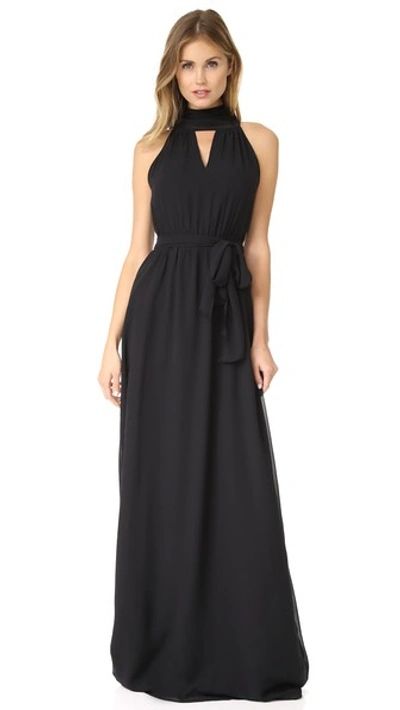 Joanna August Riggs Long Dress In Black