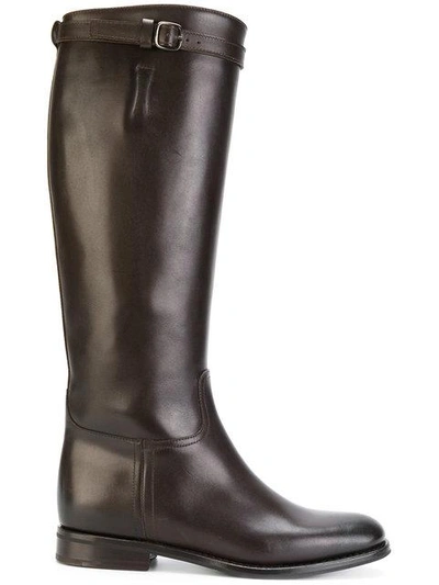 Church's Michelle Leather Boots In Brown