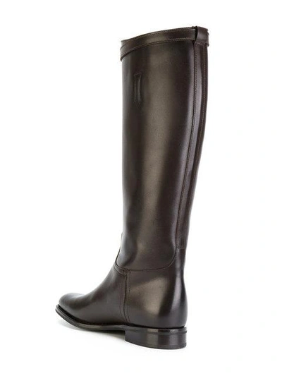 Church's Michelle Leather Boots In Brown