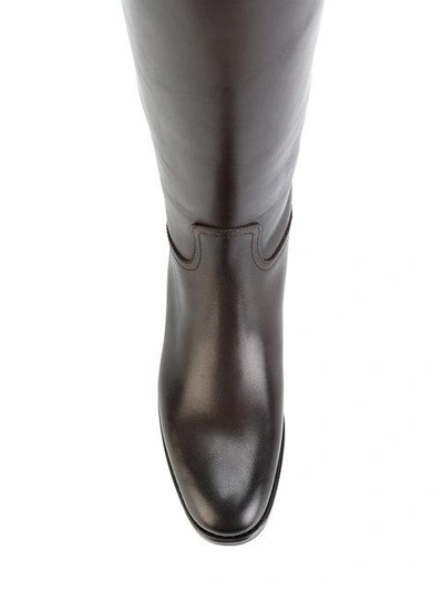 Church's Michelle Leather Boots In Brown