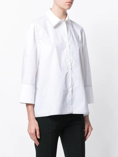 Shop Marni Stitch Detail Shirt - White