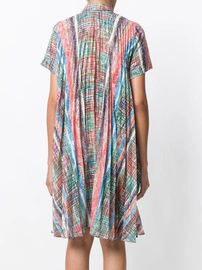 Shop Marco De Vincenzo Printed Shirt Dress - Multicolour