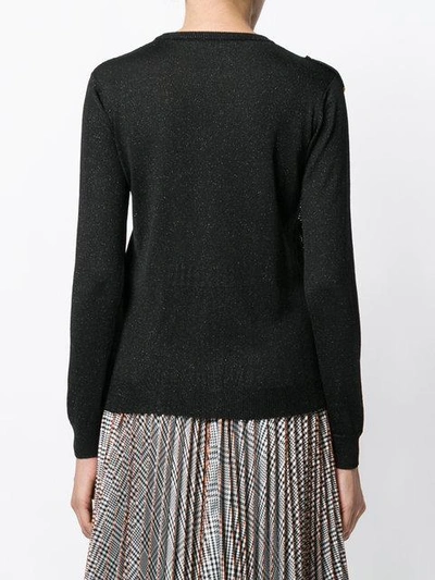 Shop Marco De Vincenzo Ruffled Detail Jumper In Black