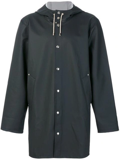 Shop Stutterheim Matte Raincoat In Black