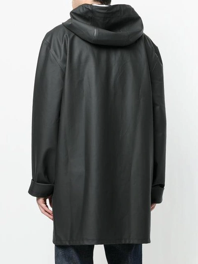 Shop Stutterheim Matte Raincoat In Black