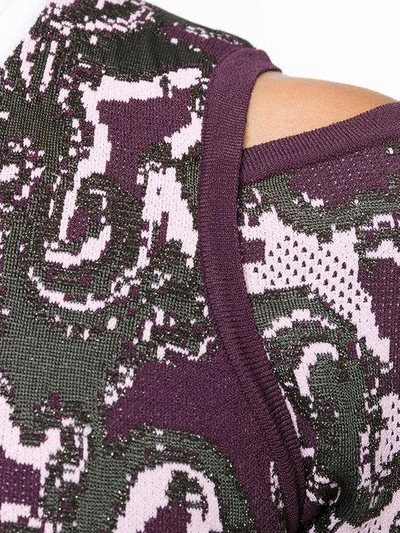 Shop Versace Knit Printed Dress