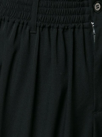 Shop Yohji Yamamoto Gathered Short Pants - Black