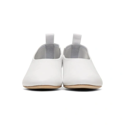 Shop Opening Ceremony White Leather Dalia Heels In 1000 White