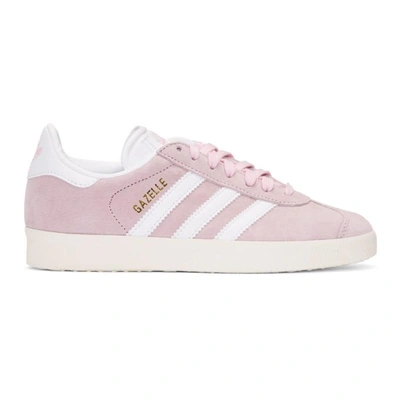 Shop Adidas Originals Pink Suede Gazelle Og Trainers