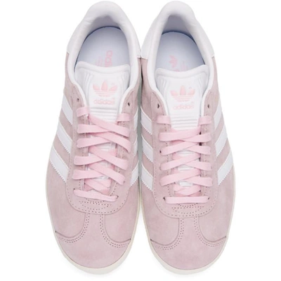 Shop Adidas Originals Pink Suede Gazelle Og Sneakers