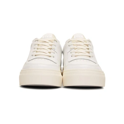 Shop Eytys White Leather Arena Sneakers
