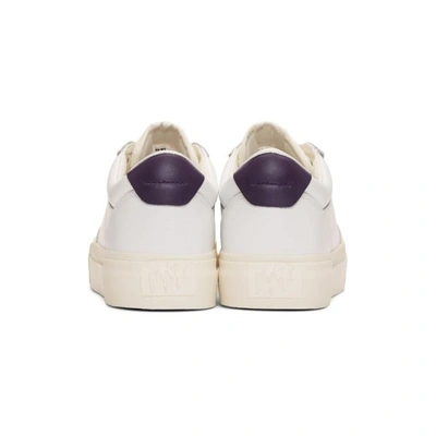 Shop Eytys White Leather Arena Sneakers