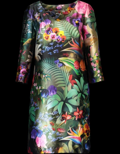 Shop Mary Katrantzou Rose Garden Print Dress In Rosegard