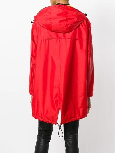Shop Dsquared2 Contrast Colour Windbreaker In Red