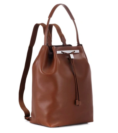 Shop The Row Backpack 11 Leather Backpack In Brown