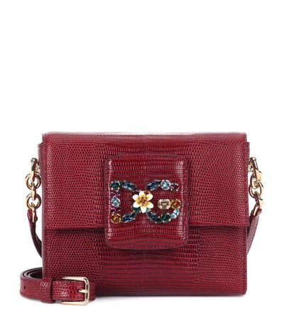 Shop Dolce & Gabbana Dg Millennials Mini Leather Shoulder Bag In Red
