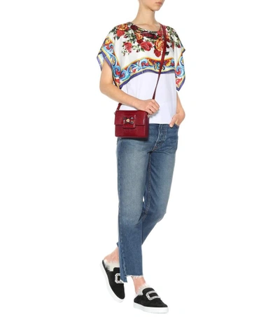 Shop Dolce & Gabbana Dg Millennials Mini Leather Shoulder Bag In Red