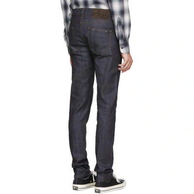 Shop Naked And Famous Blue Cashmere Super Skinny Guy Jeans