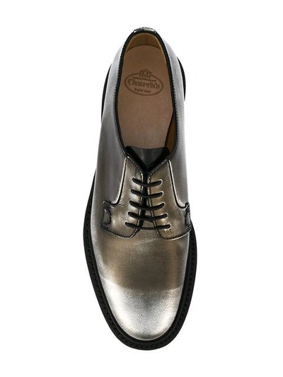 Shop Church's Lace Up Brogues In Metallic