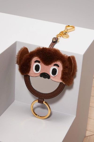 Shop Miu Miu Monkey Key Ring With Mirror