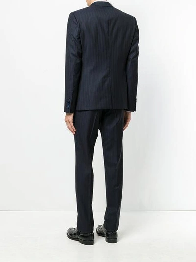 Shop Dolce & Gabbana Pinstripe Suit In Blue