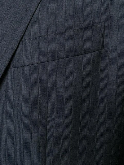 Shop Dolce & Gabbana Pinstripe Suit In Blue