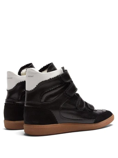Marant Bilsy Concealed-wedge Leather Trainers In Black