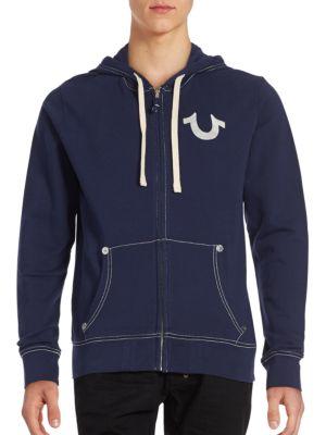 navy blue true religion hoodie