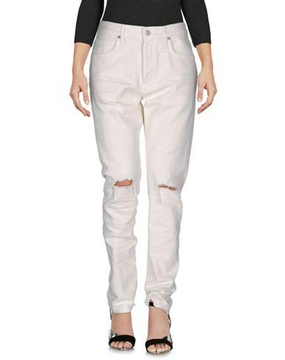 Shop Citizens Of Humanity Denim Pants In Ivory