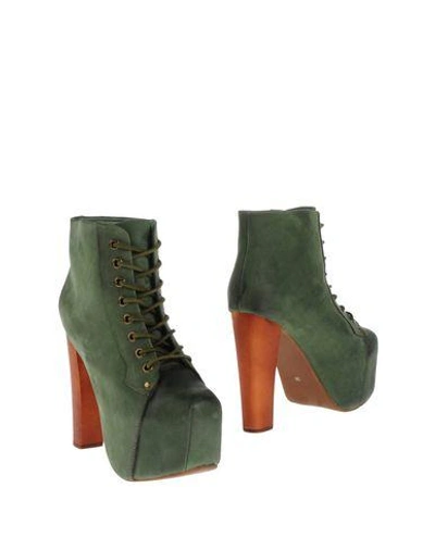 Shop Jeffrey Campbell Ankle Boots In Green