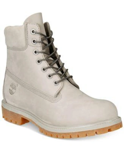Shop Timberland Men's Icon 6" Premium Boots Men's Shoes In Flint Gray