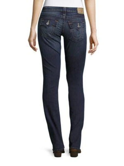 Shop True Religion Slim-fit Ankle-length Jeans In Blue