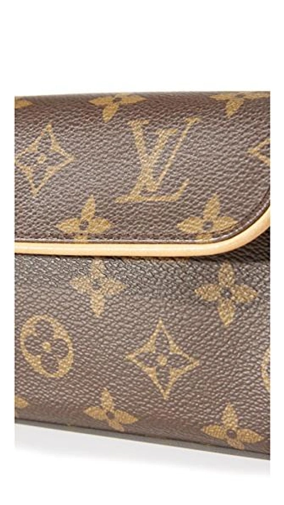 Pre-owned Louis Vuitton Mono Pouchette Florentine Belt Bag (previously Owned) In Lv Print