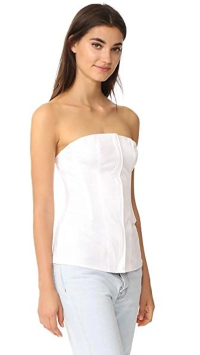 Shop Theory Modern Bustier In White
