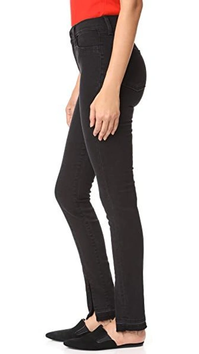 Shop Siwy Richie Skinny Jeans With Slit In Black Mirror
