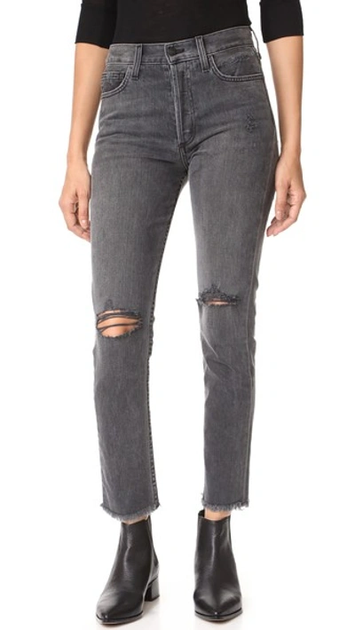 Siwy Gaby Original Rigid Skinny Jeans In Black Destroy Cadillac