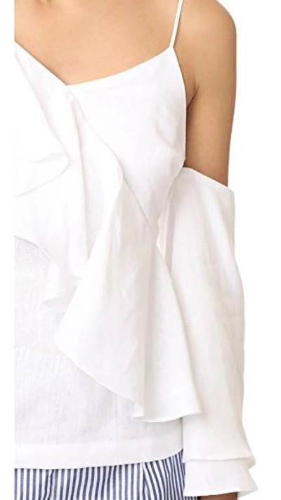 Shop Mlm Label Clyde Top In White Linen