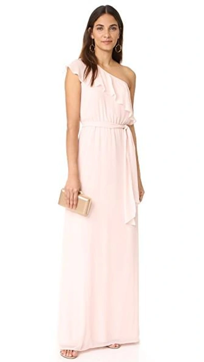 Shop Joanna August 8th Ave Long One Shoulder Dress In Tiny Dancer