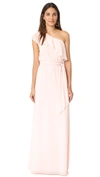 JOANNA AUGUST 8TH AVE LONG ONE SHOULDER DRESS