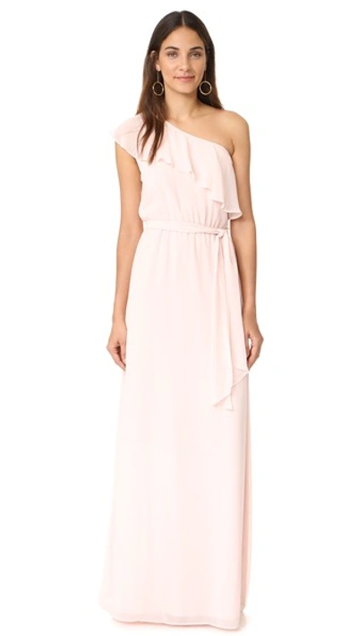 Joanna August 8th Ave Long One Shoulder Dress In Tiny Dancer