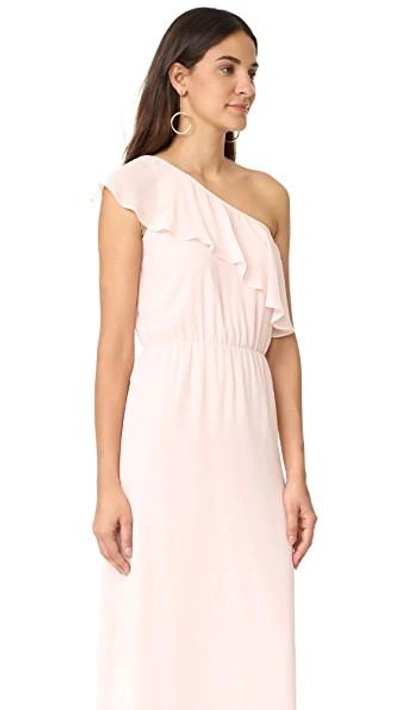 Shop Joanna August 8th Ave Long One Shoulder Dress In Tiny Dancer