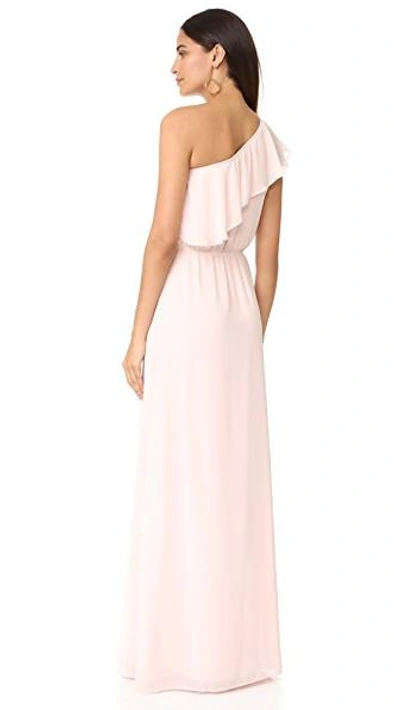 Shop Joanna August 8th Ave Long One Shoulder Dress In Tiny Dancer