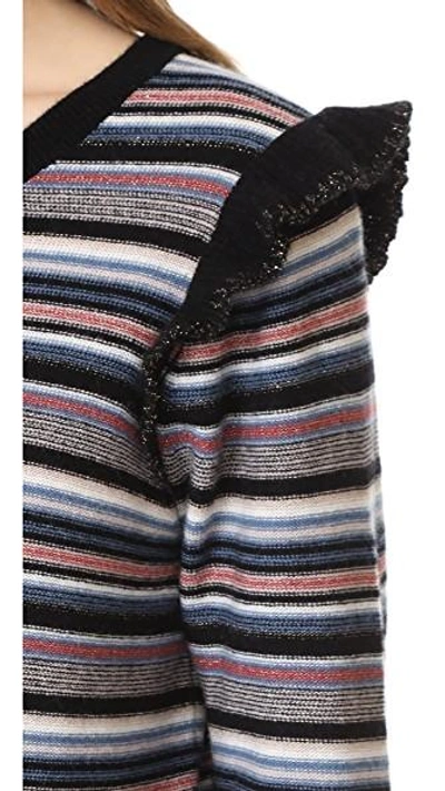 Shop Joie Cais C Sweater In Multi Stripe