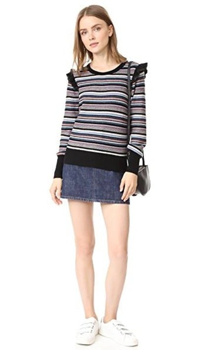 Shop Joie Cais C Sweater In Multi Stripe
