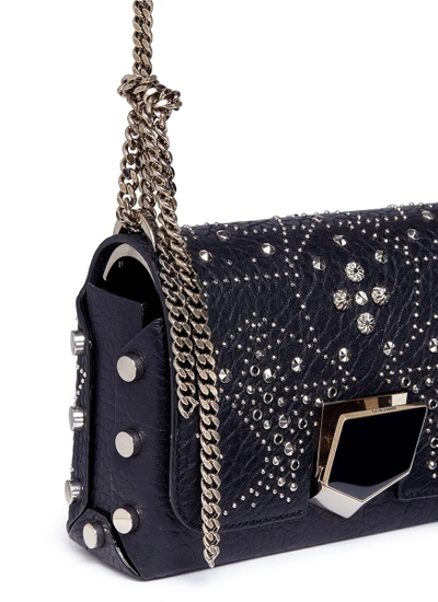 Shop Jimmy Choo 'lockett Petite' Star Stud Leather Crossbody Bag